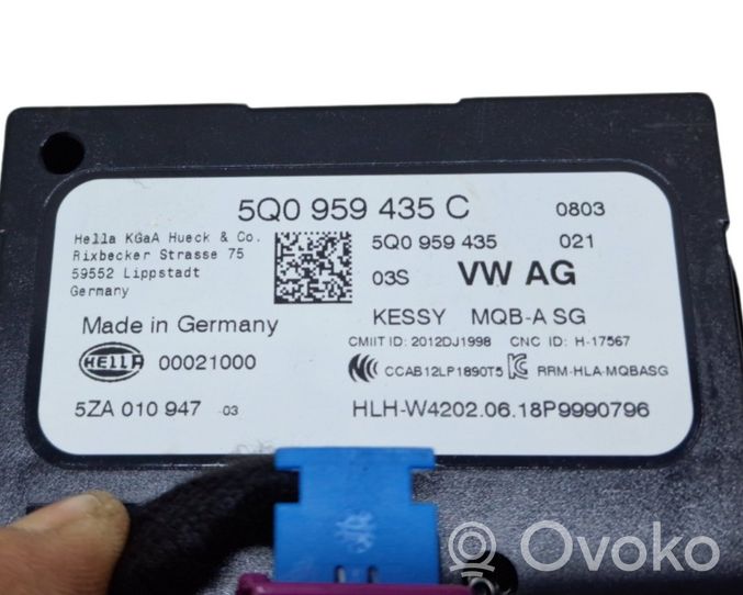 Audi A3 S3 8V Module de contrôle sans clé Go 5Q0959435C