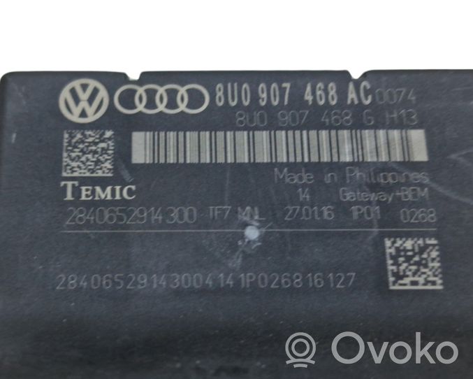 Audi A1 Moduł sterowania Gateway 8U0907468AC