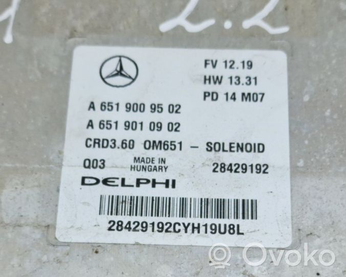 Mercedes-Benz GLA W156 Unidad de control/módulo del motor A6519009502