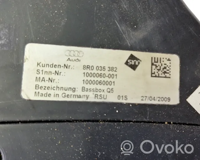 Audi Q5 SQ5 Enceinte subwoofer 8R0035382