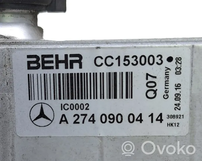 Mercedes-Benz GLC X253 C253 Радиатор интеркулера A2740900414