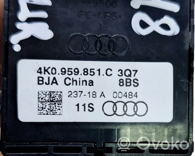 Audi e-tron Interrupteur commade lève-vitre 4K0959851C