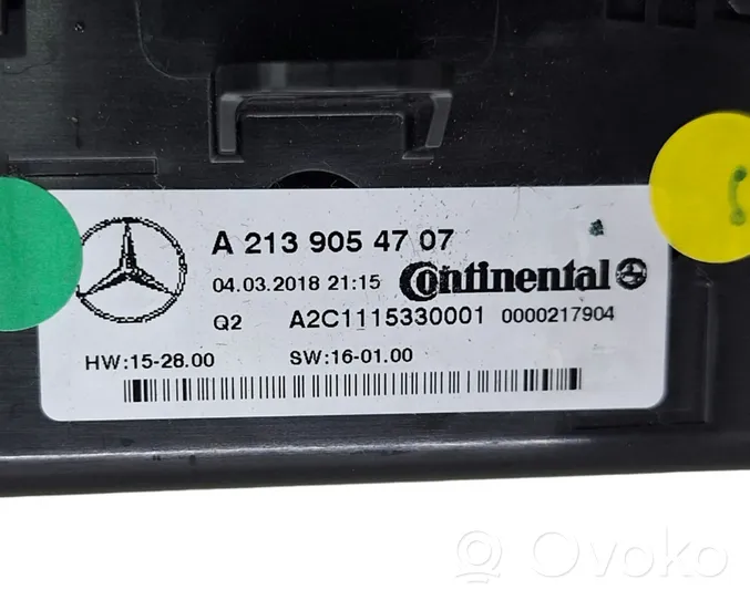 Mercedes-Benz CLS C257 Panel klimatyzacji A2139054707