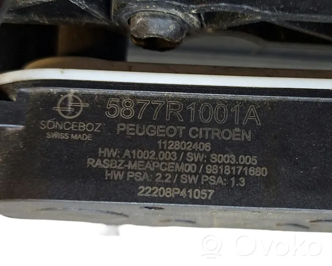 Citroen C4 III e-C4 Välijäähdyttimen ilmanohjauksen ilmakanava 9834565780