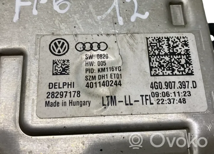 Audi A6 S6 C7 4G Žibinto blokelis/ (xenon blokelis) 4G0907397D