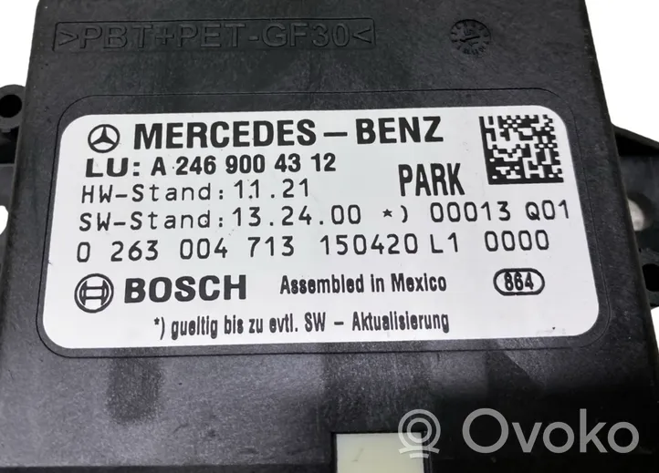 Mercedes-Benz B W246 W242 Pysäköintitutkan (PCD) ohjainlaite/moduuli A2469004312