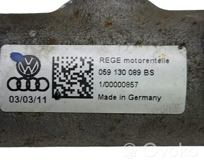 Audi A6 S6 C7 4G Kraftstoffverteiler Einspritzleiste Verteilerrohr 059130089BS