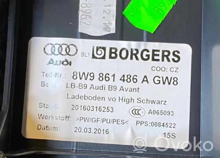 Audi A4 S4 B9 Skrzynka narzędziowa 8W9861486A