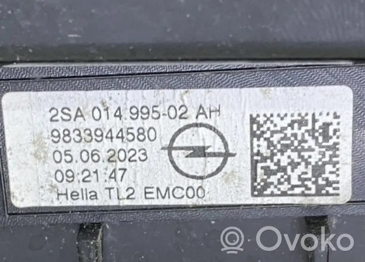 Opel Mokka B Luci posteriori del portellone del bagagliaio 9833944580