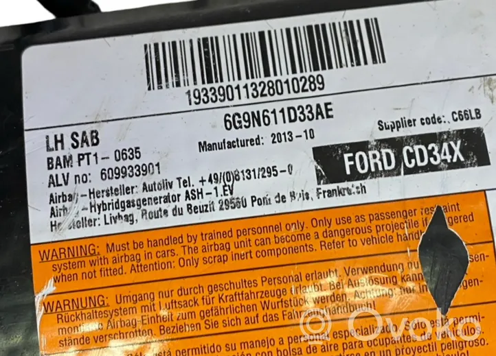 Ford S-MAX Poduszka powietrzna Airbag fotela 6G9N611D33AE