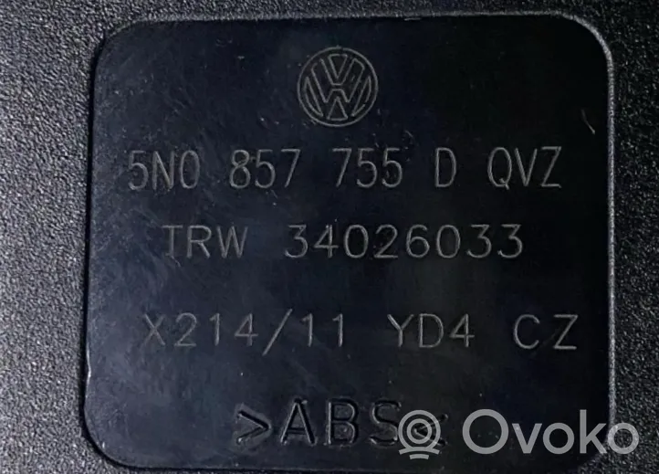 Volkswagen Tiguan Klamra przedniego pasa bezpieczeństwa 5N0857755D