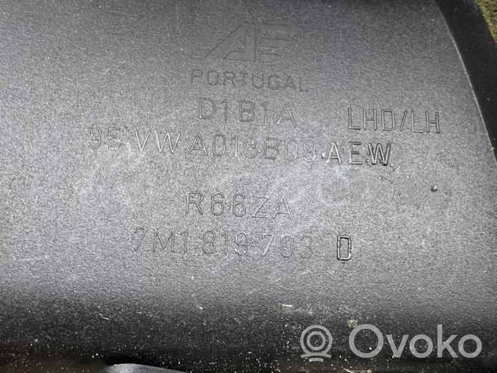 Volkswagen Sharan Copertura griglia di ventilazione laterale cruscotto 7M1817703D