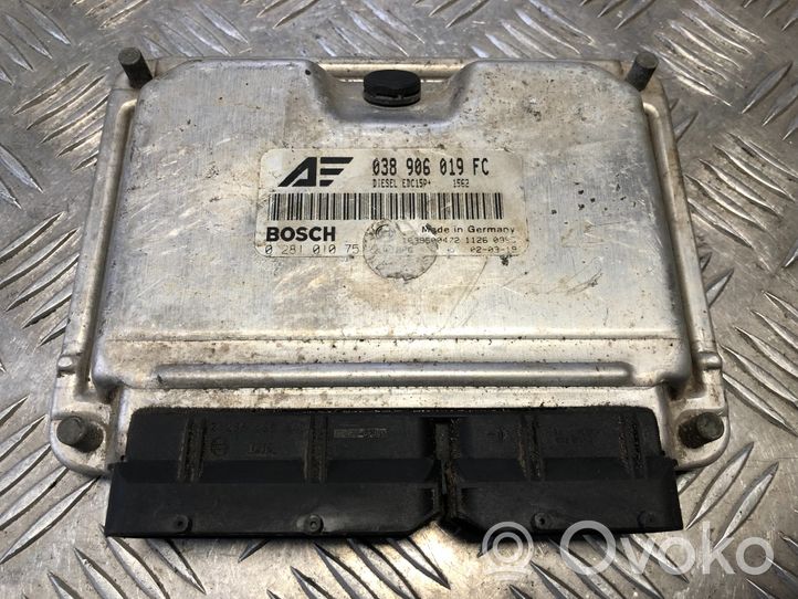 Volkswagen Sharan Sterownik / Moduł ECU 038906019FC