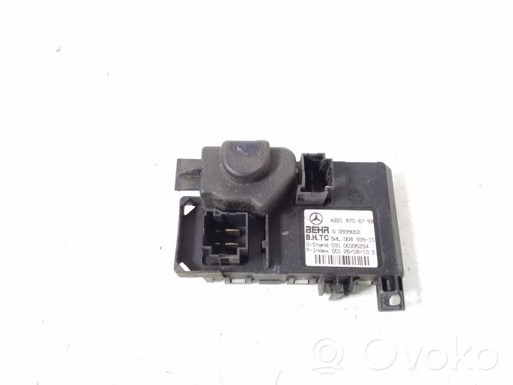 Mercedes-Benz CL C216 Résistance moteur de ventilateur de chauffage A2218706758