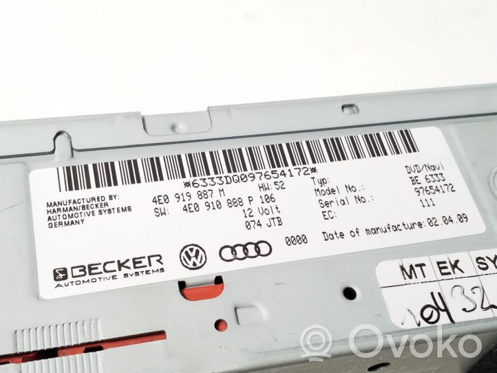 Audi A4 S4 B8 8K GPS-navigaation ohjainlaite/moduuli 