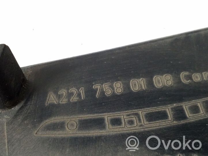 Mercedes-Benz S W221 Éclairage de plaque d'immatriculation A2217580108