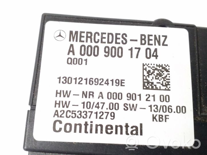 Mercedes-Benz E C207 W207 Polttoaineen ruiskutuspumpun ohjainlaite/moduuli A0009001704