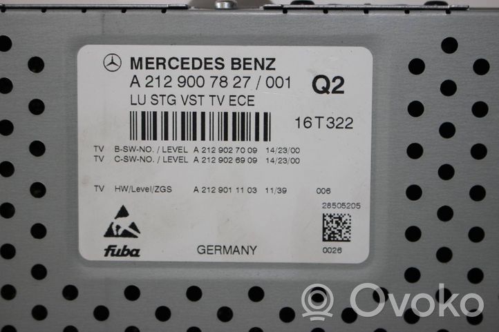 Mercedes-Benz E W212 Unità principale autoradio/CD/DVD/GPS A2129007827