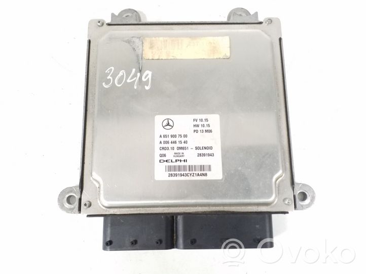 Mercedes-Benz SLK R172 Sterownik / Moduł ECU A6519007500