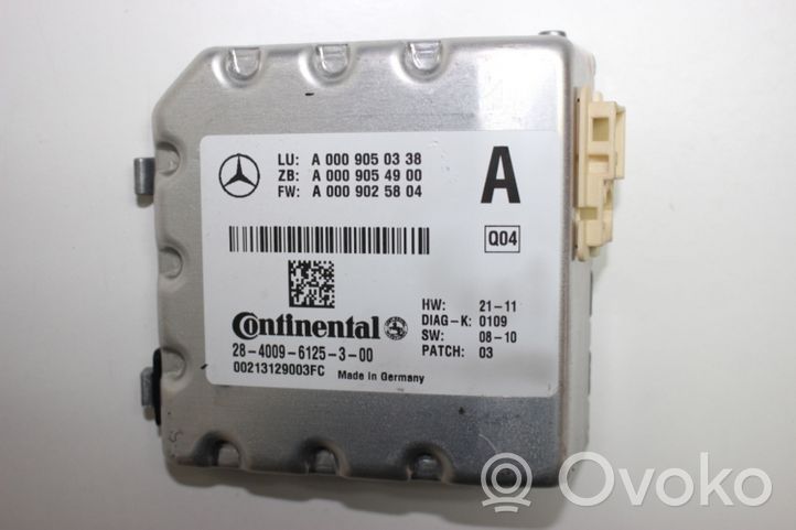 Mercedes-Benz C W204 Caméra pare-brise A0009050338