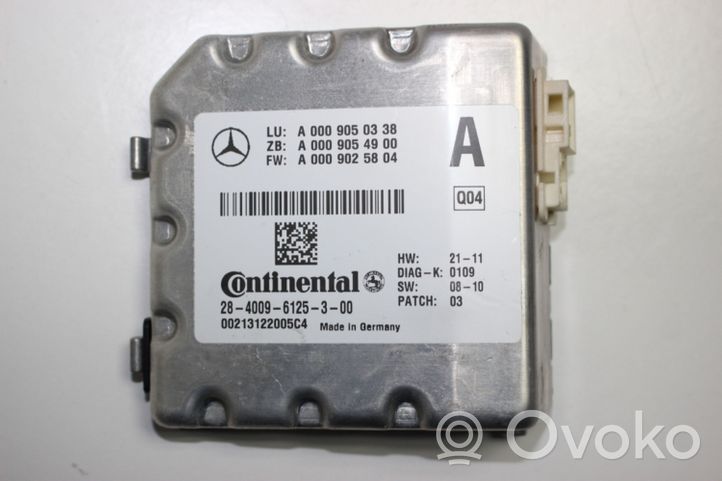 Mercedes-Benz E C207 W207 Tuulilasin tuulilasikamera A0009050338