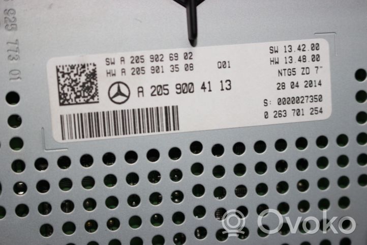 Mercedes-Benz C W205 Monitori/näyttö/pieni näyttö A2059004113