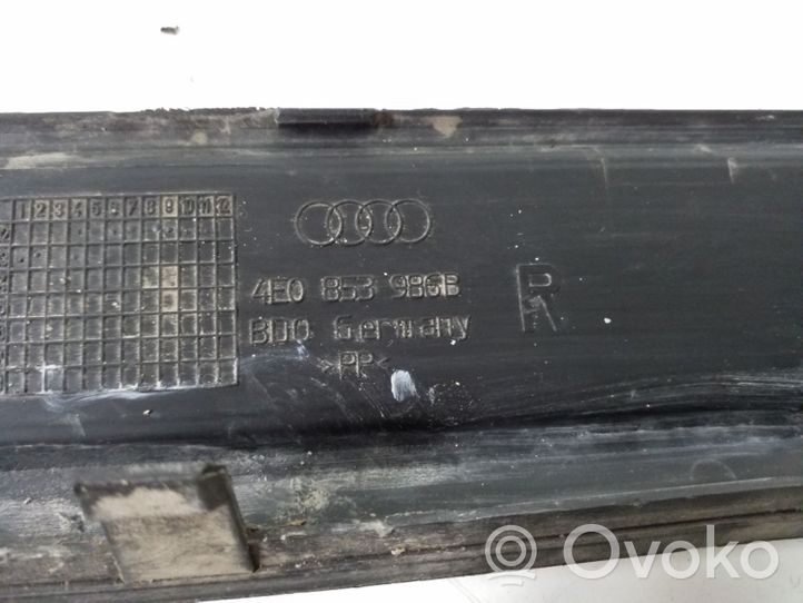 Audi A8 S8 D3 4E Etuoven kynnyksen suojalista 4E0853985B