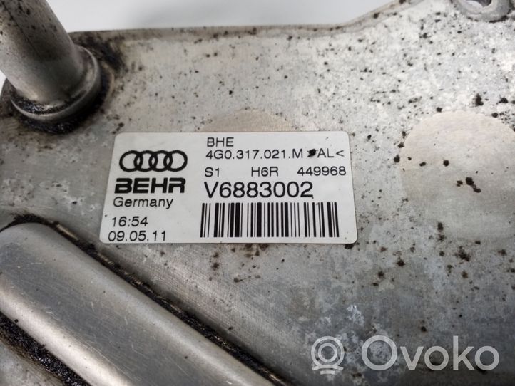 Audi A7 S7 4G Supporto di montaggio del filtro dell’olio 4G0317021M