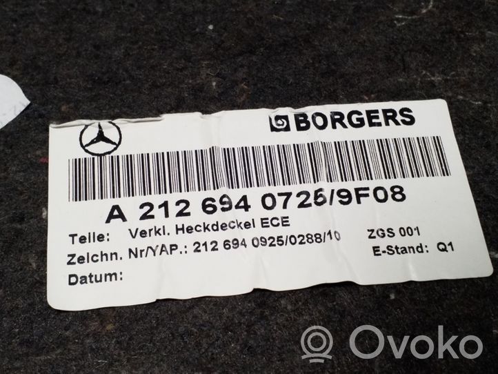 Mercedes-Benz E W212 Отделка задней крышки A2126940725