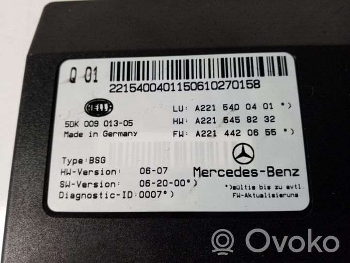 Mercedes-Benz CL C216 Muut ohjainlaitteet/moduulit A2215400401