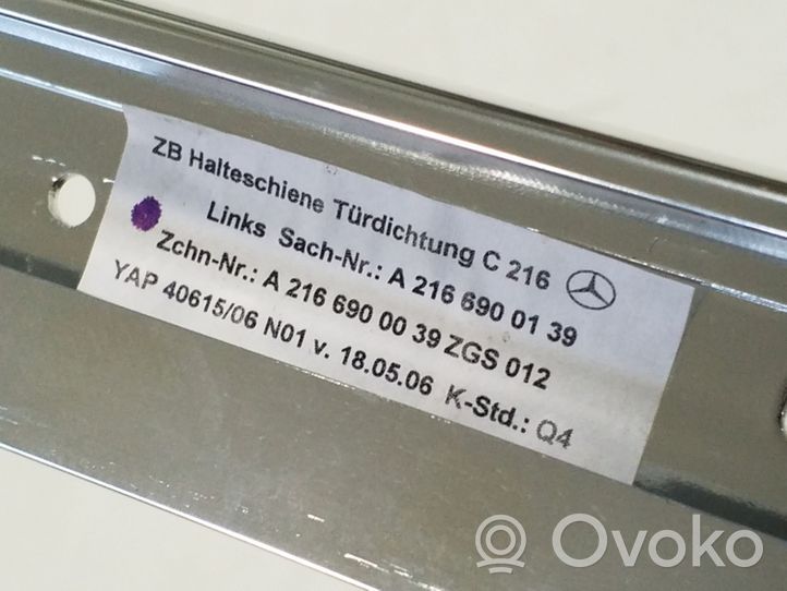 Mercedes-Benz CL C216 Dekoratīva jumta lenta – "moldings" A2166900139