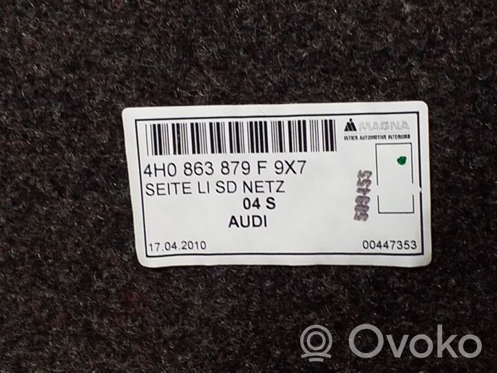 Audi A8 S8 D4 4H Panneau, garniture de coffre latérale 4H0863879F