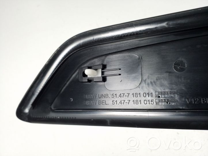 BMW 7 F01 F02 F03 F04 Copertura del rivestimento del sottoporta anteriore 7181015