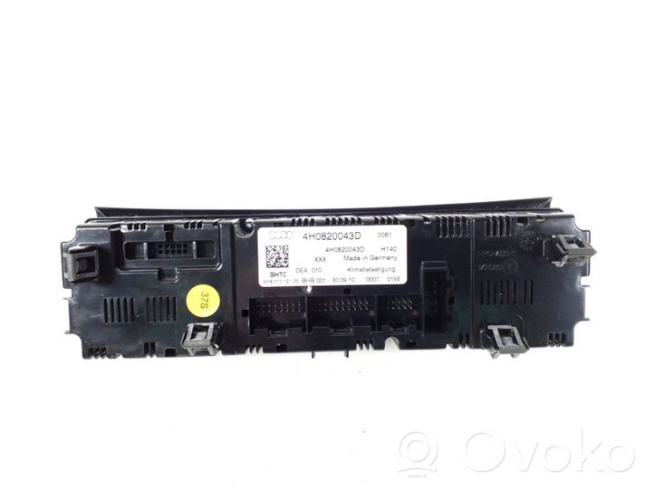 Audi A8 S8 D4 4H Air conditioner control unit module 4H0820043D