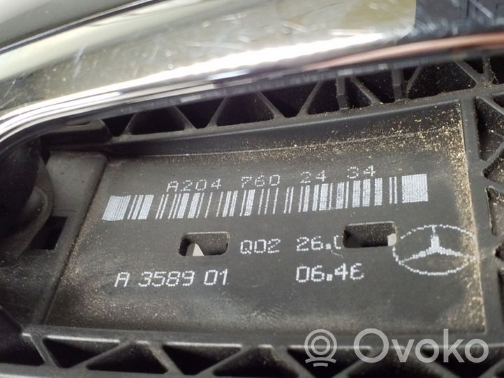 Mercedes-Benz CLS C218 X218 Klamka zewnętrzna drzwi tylnych A2047602434