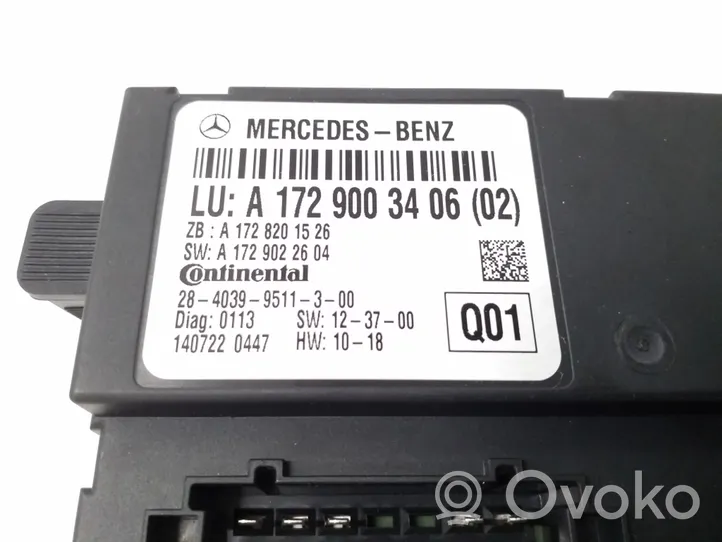 Mercedes-Benz SLK R172 Muut ohjainlaitteet/moduulit A1729003406