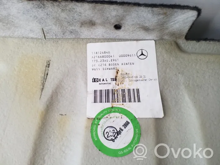 Mercedes-Benz CL C216 Wykładzina podłogowa tylna A2166800041