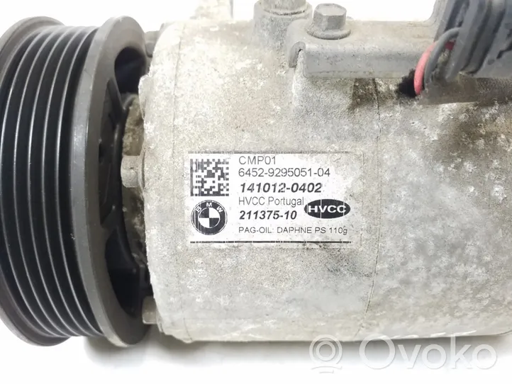 BMW X3 F25 Ilmastointilaitteen kompressorin pumppu (A/C) 9295051