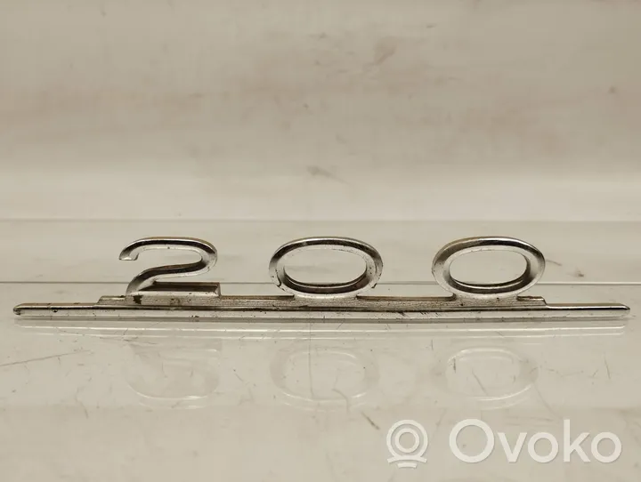 Mercedes-Benz W123 Ražotāja plāksnīte / modeļa burti 1238170215