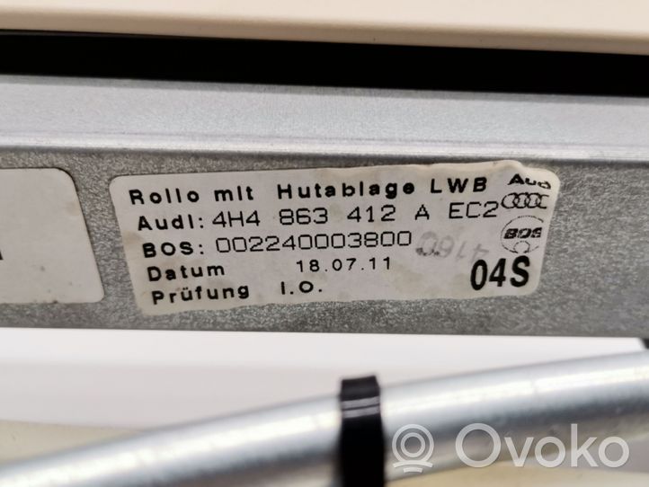 Audi A8 S8 D4 4H Galinė lango užuolaidėlė 4H4863412A