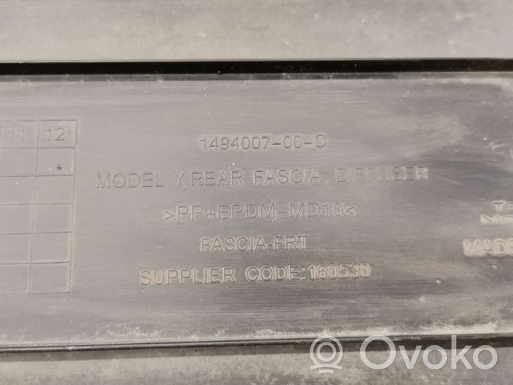 Tesla Model Y Osłona tylna podwozia pod bagażnik 1494007-00-C