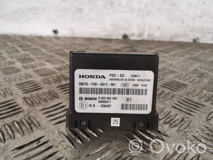Honda Civic IX Pysäköintitutkan (PCD) ohjainlaite/moduuli 0263004402