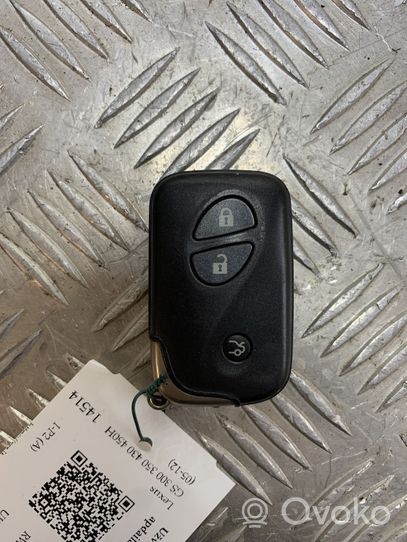 Lexus GS 300 350 430 450H Ignition key/card 