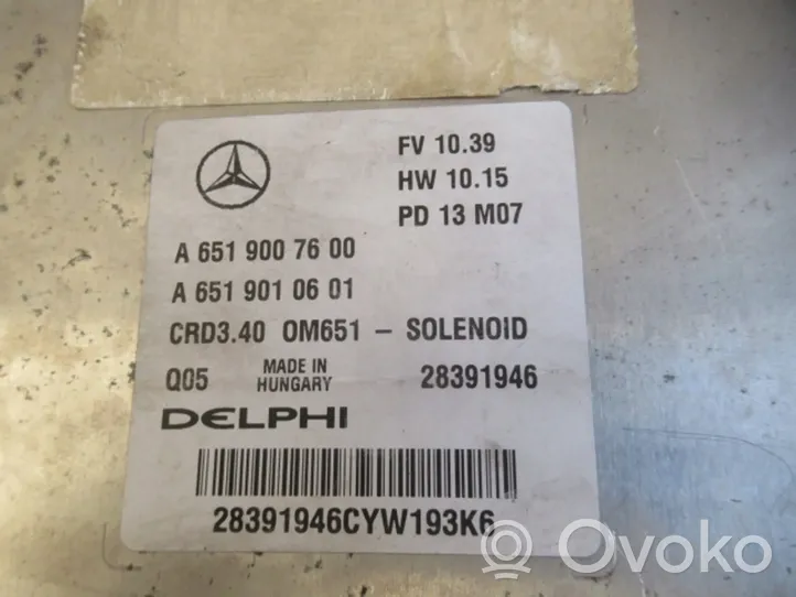 Mercedes-Benz B W246 W242 Moottorinohjausyksikön sarja ja lukkosarja a6519007600