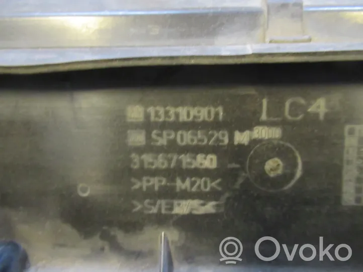 Opel Meriva B Radiateur panneau supérieur d'admission d'air 13310901