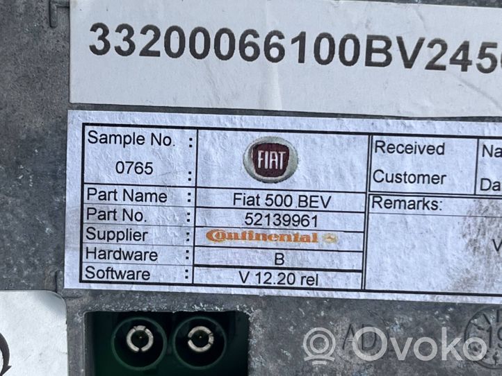 Fiat 500E Radion/GPS-laitteen pääyksikön kehys 52139961