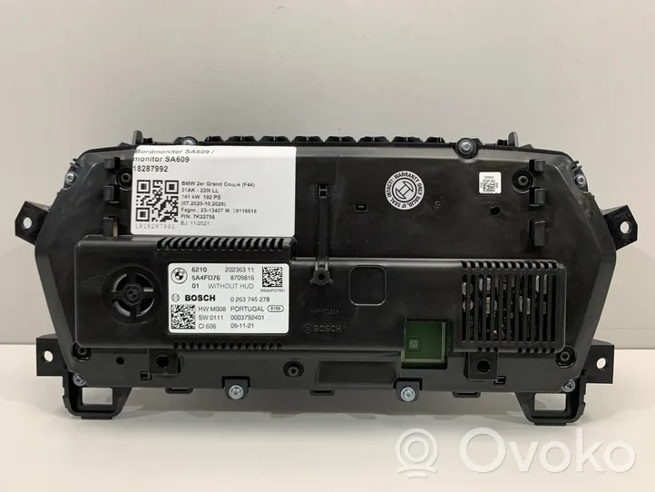 BMW 2 F44 Tachimetro (quadro strumenti) 5A4FD76