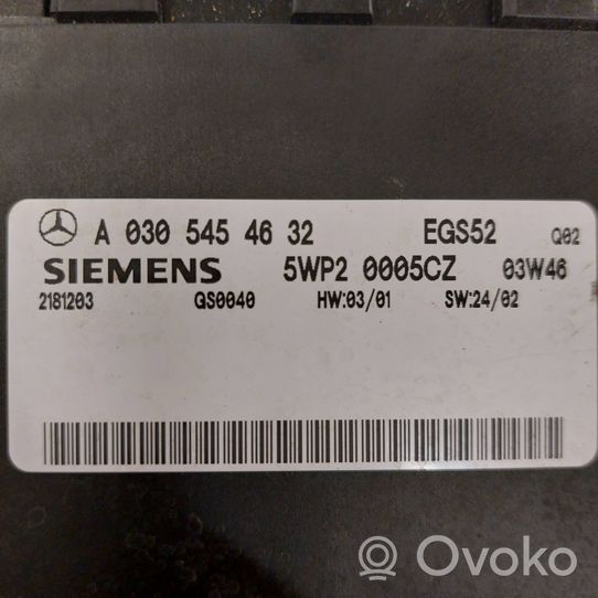 Mercedes-Benz ML W163 Pavarų dėžės valdymo blokas A0305454632