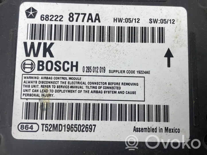 Jeep Grand Cherokee Module de contrôle airbag 68222877AA