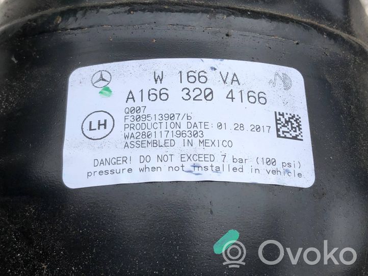 Mercedes-Benz GLE (W166 - C292) Amortyzator zawieszenia pneumatycznego osi przedniej A1663204166